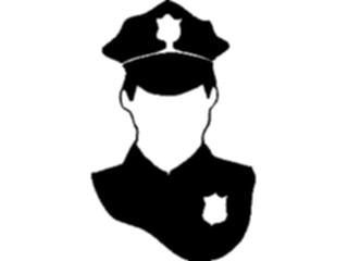 Sticker Custom Preview Image #106016 Police Fire Police Officer Silhouette1