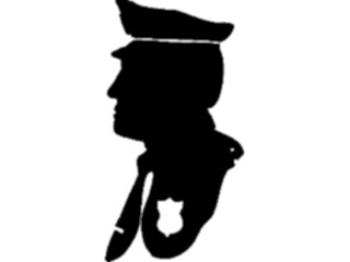 Sticker Custom Preview Image #106017 Police Fire Police Officer Silhouette2