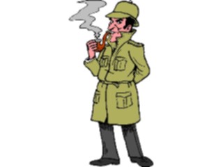 Sticker Custom Preview Image #106063 Police Fire Sleuth Smoking Pipe