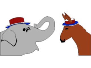 Sticker Custom Preview Image #106210 Politics Elections Donkey Elephant6