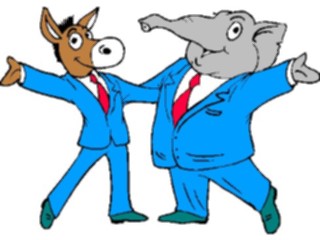 Sticker Custom Preview Image #106211 Politics Elections Donkey Elephant7