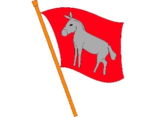 Sticker Custom Preview Image #106212 Politics Elections Donkey Flag