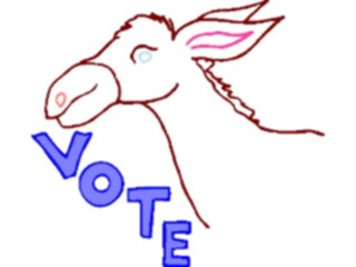 Sticker Custom Preview Image #106215 Politics Elections Donkey Vote