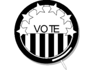 Sticker Custom Preview Image #106384 Politics Elections Vote Button2