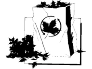 Sticker Custom Preview Image #106586 Public Issues Leaves Recycling Bag