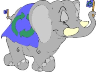 Sticker Custom Preview Image #106723 Public Issues Recycling Elephant2