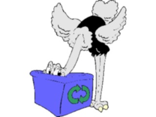 Sticker Custom Preview Image #106752 Public Issues Recycling Ostrich