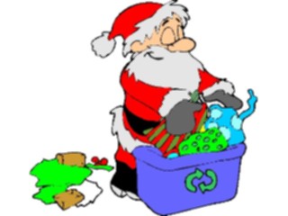 Sticker Custom Preview Image #106765 Public Issues Recycling Santa