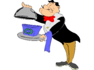 Sticker Custom Preview Image #106774 Public Issues Recycling Waiter