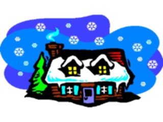 Sticker Custom Preview Image #106914 Real Estate Cabin Winter1