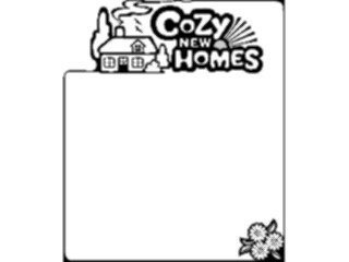 Sticker Custom Preview Image #106952 Real Estate Cozy New Homes Frame