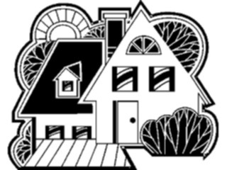 Sticker Custom Preview Image #107211 Real Estate House Cartoon4