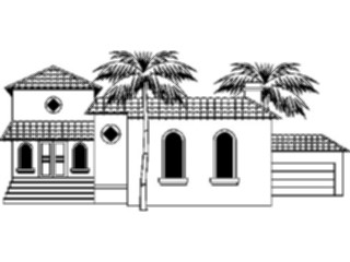 Sticker Custom Preview Image #107253 Real Estate House Mediterranian