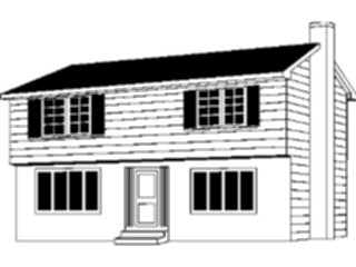 Sticker Custom Preview Image #107261 Real Estate House Raised Ranch