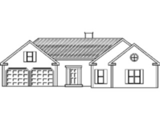 Sticker Custom Preview Image #107262 Real Estate House Ranch1