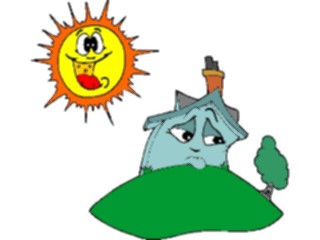 Sticker Custom Preview Image #107265 Real Estate House Sad
