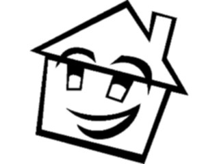 Sticker Custom Preview Image #107267 Real Estate House Smiling