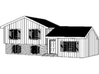 Sticker Custom Preview Image #107270 Real Estate House Split Level