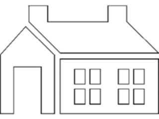 Sticker Custom Preview Image #107278 Real Estate House Symbol06
