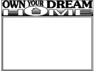 Sticker Custom Preview Image #107389 Real Estate Own Dream Home Frame