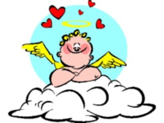 Sticker Custom Preview Image #107641 Religion Angel Cartoons Cherub Blushing