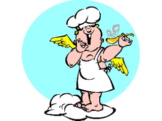 Sticker Custom Preview Image #107644 Religion Angel Cartoons Cherub Chef