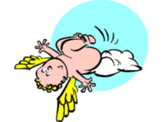 Sticker Custom Preview Image #107654 Religion Angel Cartoons Cherub Falling