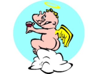 Sticker Custom Preview Image #107675 Religion Angel Cartoons Cherub Scared