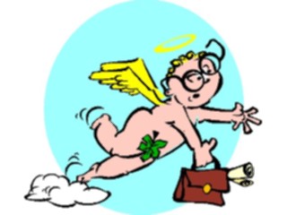 Sticker Custom Preview Image #107676 Religion Angel Cartoons Cherub Scientist