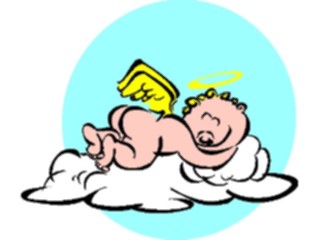 Sticker Custom Preview Image #107677 Religion Angel Cartoons Cherub Sleeping