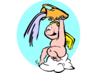 Sticker Custom Preview Image #107704 Religion Angel Cartoons Cherubwith Jug