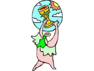 Sticker Custom Preview Image #107751 Religion Angel Cartoons Holding Chalice