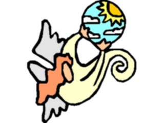 Sticker Custom Preview Image #107759 Religion Angel Cartoons Holding Heavens1