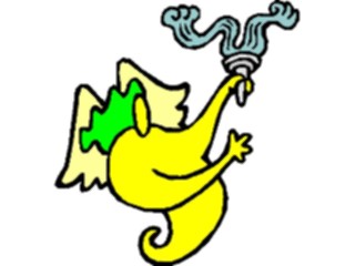 Sticker Custom Preview Image #107771 Religion Angel Cartoons Holding Torch