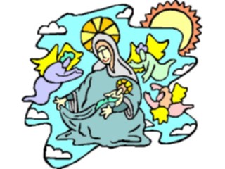 Sticker Custom Preview Image #107786 Religion Angel Cartoons Mary Angels