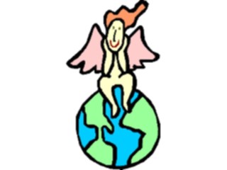 Sticker Custom Preview Image #107799 Religion Angel Cartoons On World1