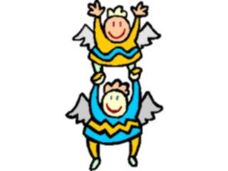 Sticker Custom Preview Image #107804 Religion Angel Cartoons Playing