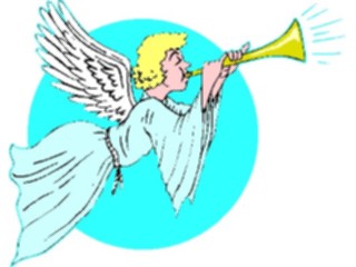 Sticker Custom Preview Image #107825 Religion Angel Cartoons Playing Trumpet