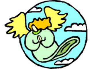 Sticker Custom Preview Image #107829 Religion Angel Cartoons Praying02