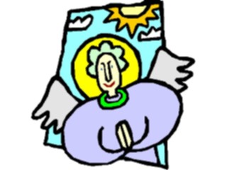 Sticker Custom Preview Image #107830 Religion Angel Cartoons Praying03