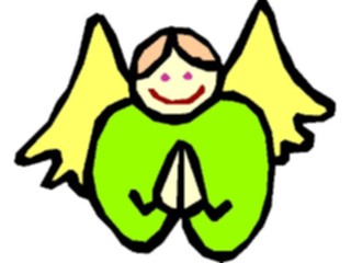 Sticker Custom Preview Image #107836 Religion Angel Cartoons Praying09