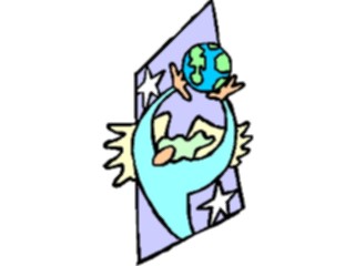 Sticker Custom Preview Image #107847 Religion Angel Cartoons Protecting World2