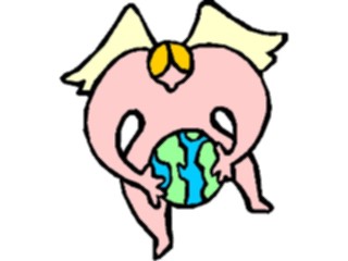 Sticker Custom Preview Image #107852 Religion Angel Cartoons Protecting World7