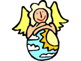 Sticker Custom Preview Image #107853 Religion Angel Cartoons Protecting World8