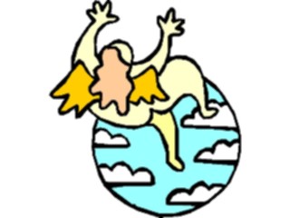 Sticker Custom Preview Image #107859 Religion Angel Cartoons Rising2