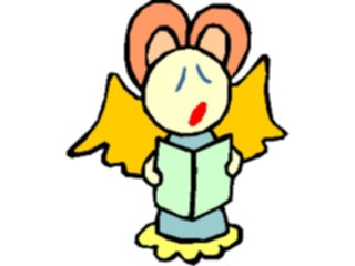 Sticker Custom Preview Image #107862 Religion Angel Cartoons Singing03