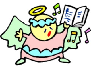 Sticker Custom Preview Image #107868 Religion Angel Cartoons Singing09