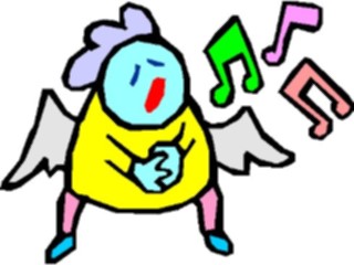 Sticker Custom Preview Image #107869 Religion Angel Cartoons Singing10