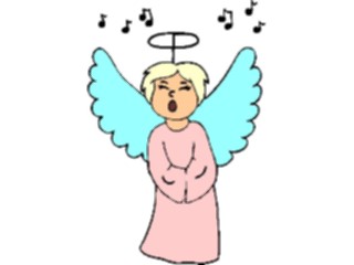 Sticker Custom Preview Image #107871 Religion Angel Cartoons Singing12