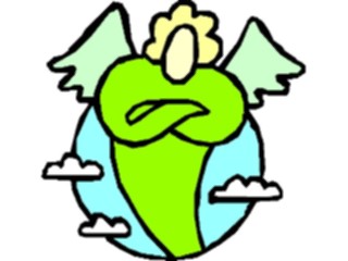 Sticker Custom Preview Image #107877 Religion Angel Cartoons Waiting